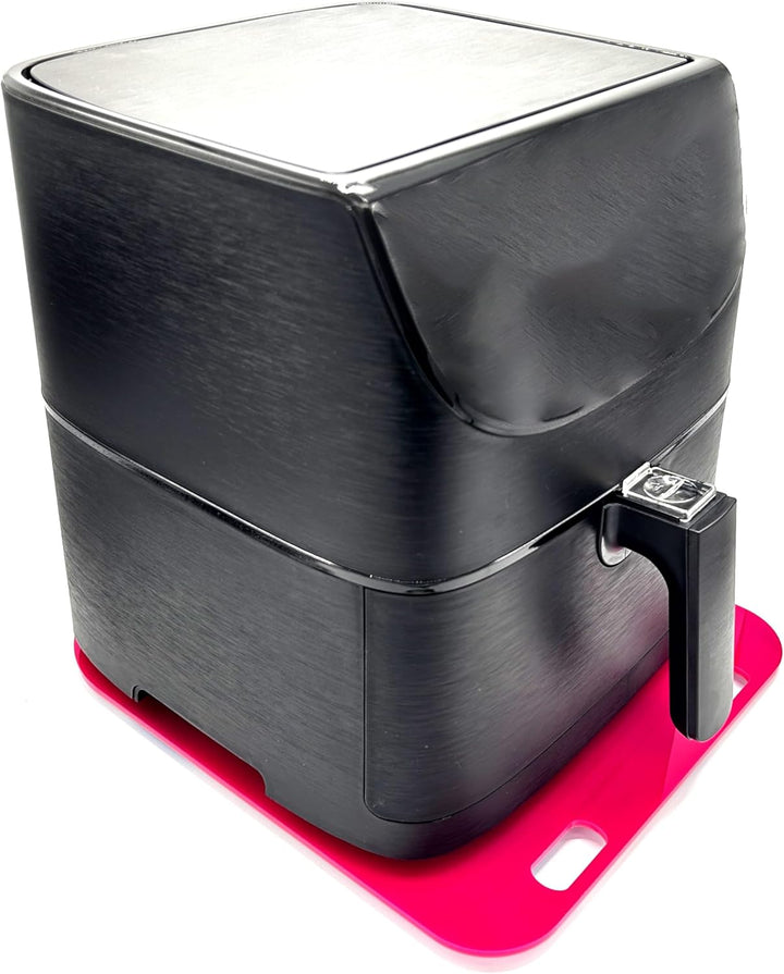 Gleitbrett aus Acryl für COSORI Heissluftfritteuse 5,5l CP158-AF | pink | 35x30cm | hochwertige Tefl