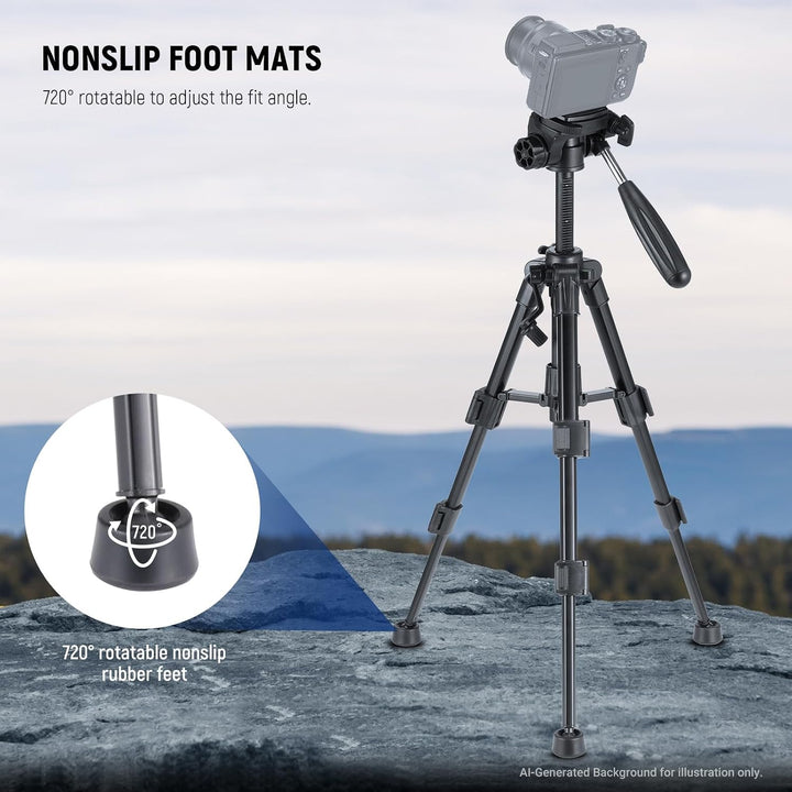 NEEWER Basic Mini Tisch Stativ für Kamera mit 3 Wege Schwenk Neigekopf und Handgriff, Kleiner tragba