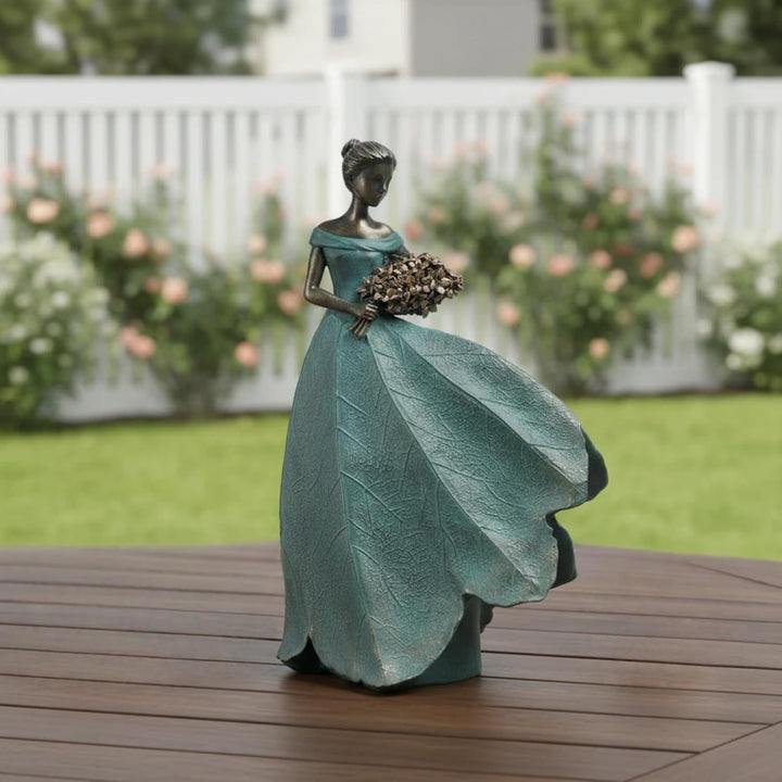 Guichifun Fairy Statue Collection Home Decoration – Blatt Engel Mädchen Harz Heimdekoration für drau