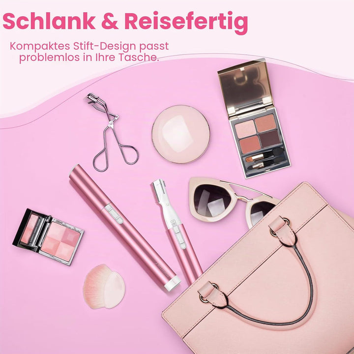 Augenbrauen-Trimmer batteriebetrieben, Präzisions-Augenbrauenrasierer für Damen, Elektrischer Gesich