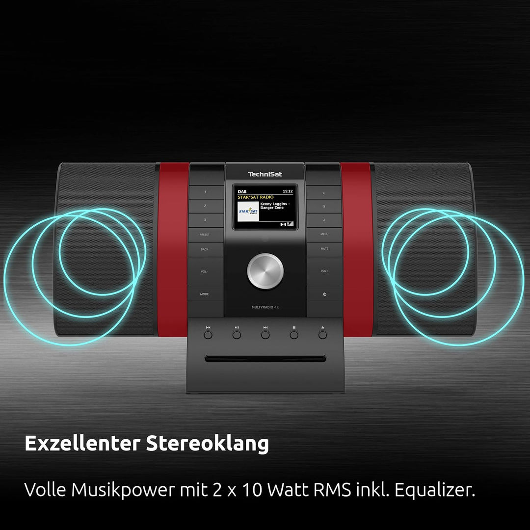 TechniSat MULTYRADIO 4.0 SE - Internetradio (WLAN Radio, DAB+, UKW, Spotify, Bluetooth, CD-Player, U