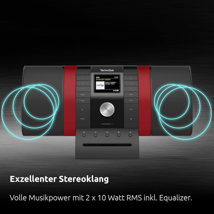 TechniSat MULTYRADIO 4.0 SE - Internetradio (WLAN Radio, DAB+, UKW, Spotify, Bluetooth, CD-Player, U