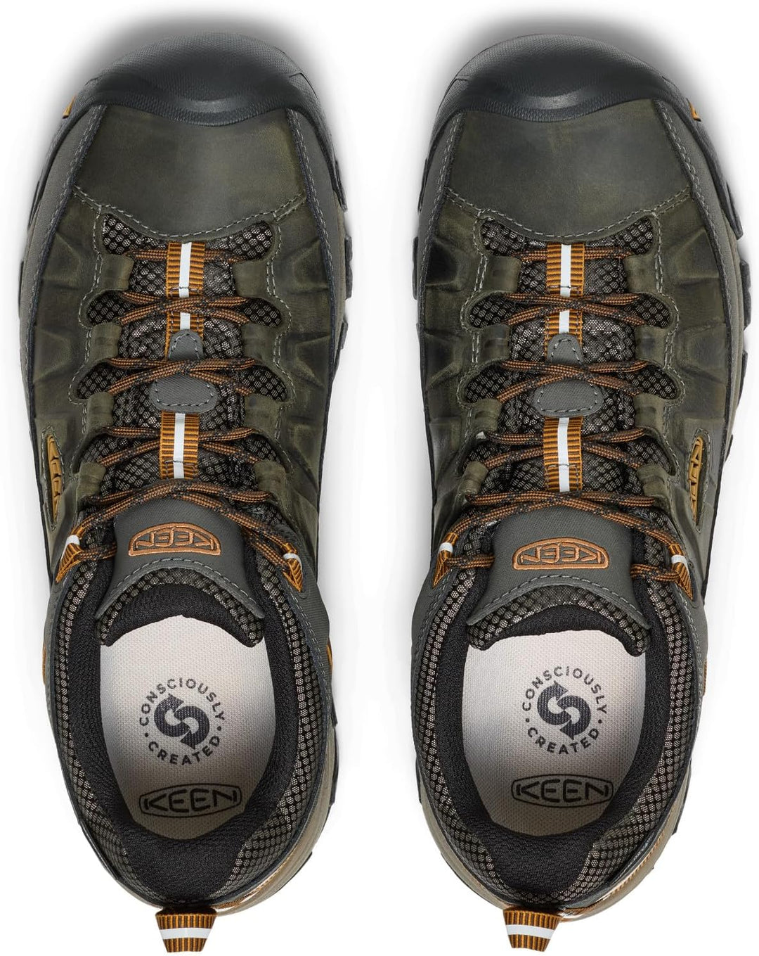Keen Men's Targhee 3 Waterproof Hiking Shoe 45 EU Black Olive Golden Brown, 45 EU Black Olive Golden