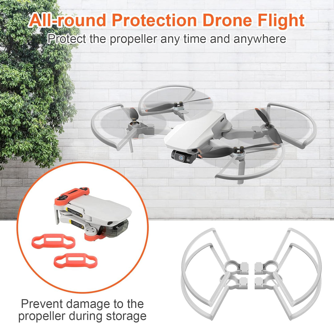 Propeller für DJI Mini 4K/2/SE/2 SE Drohnen Propellerschutz Landegestell Propellerhalterschutz Gimba