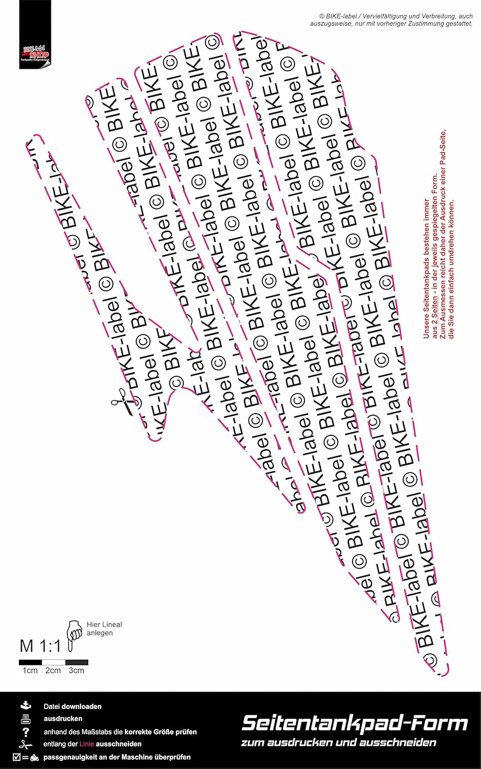 BIKE-label Tankpad Seitenpad kompatibel für KTM 1290 Super Duke R ab BJ 2020 X800464VA 1290 Super Du