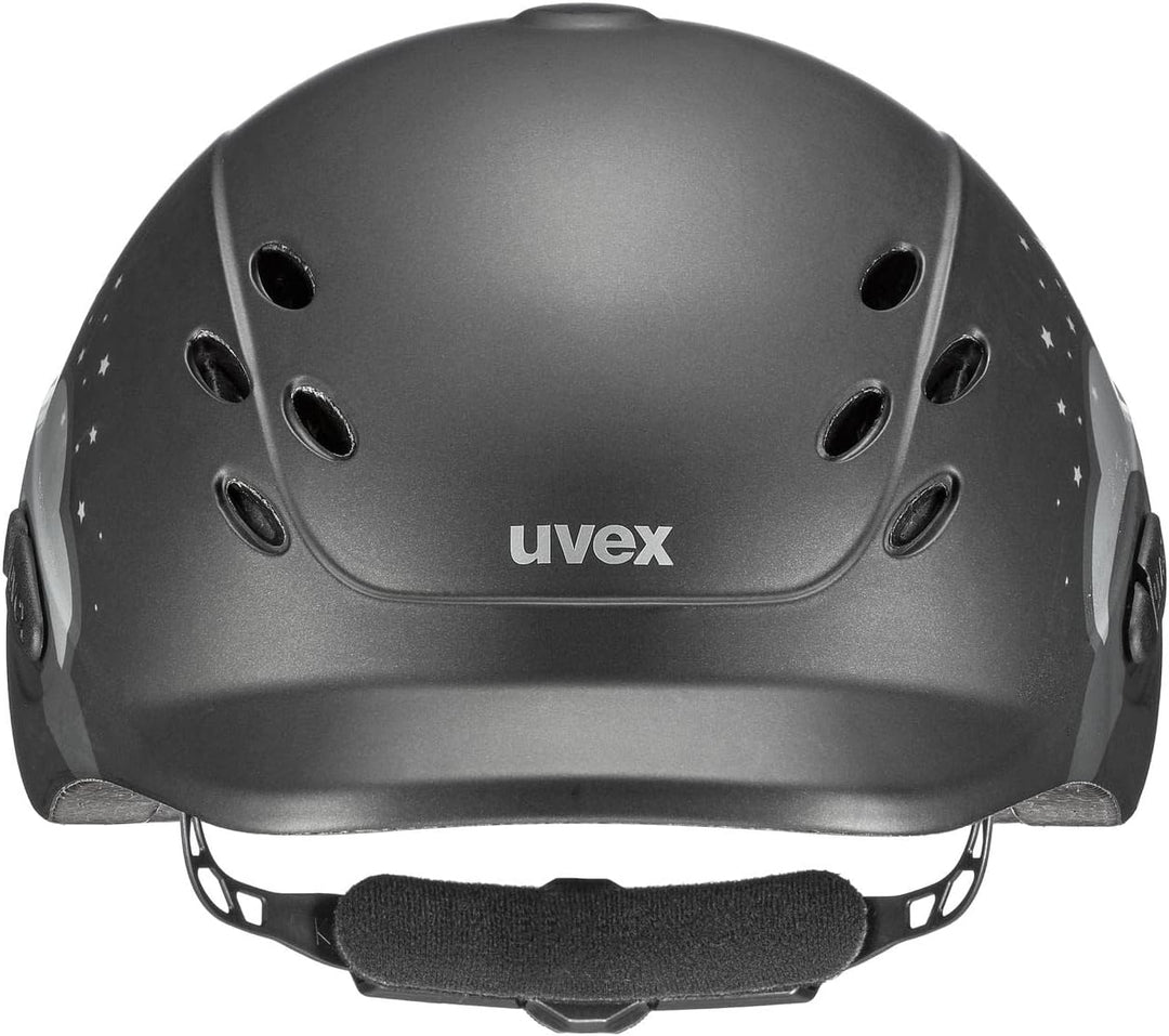 uvex Unisex Jugend, onyxx Reithelm, friends II pink mat 49-54 cm unicorn black, 49-54 cm unicorn bla