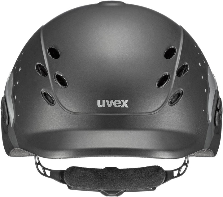 uvex Unisex Jugend, onyxx Reithelm, friends II pink mat 49-54 cm unicorn black, 49-54 cm unicorn bla