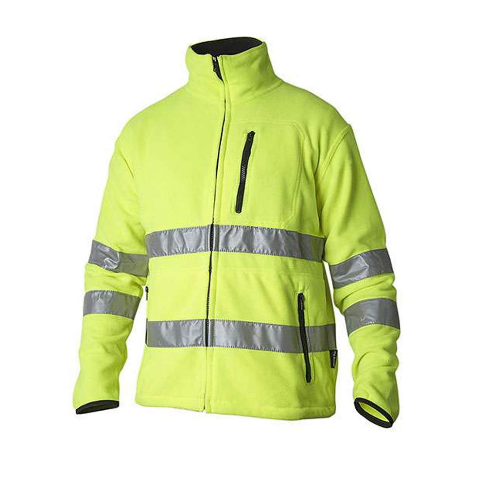 Top Swede 4642-10-05 Modell 4642 Warnschutz-Fleecejacke, Gelb, Grösse M