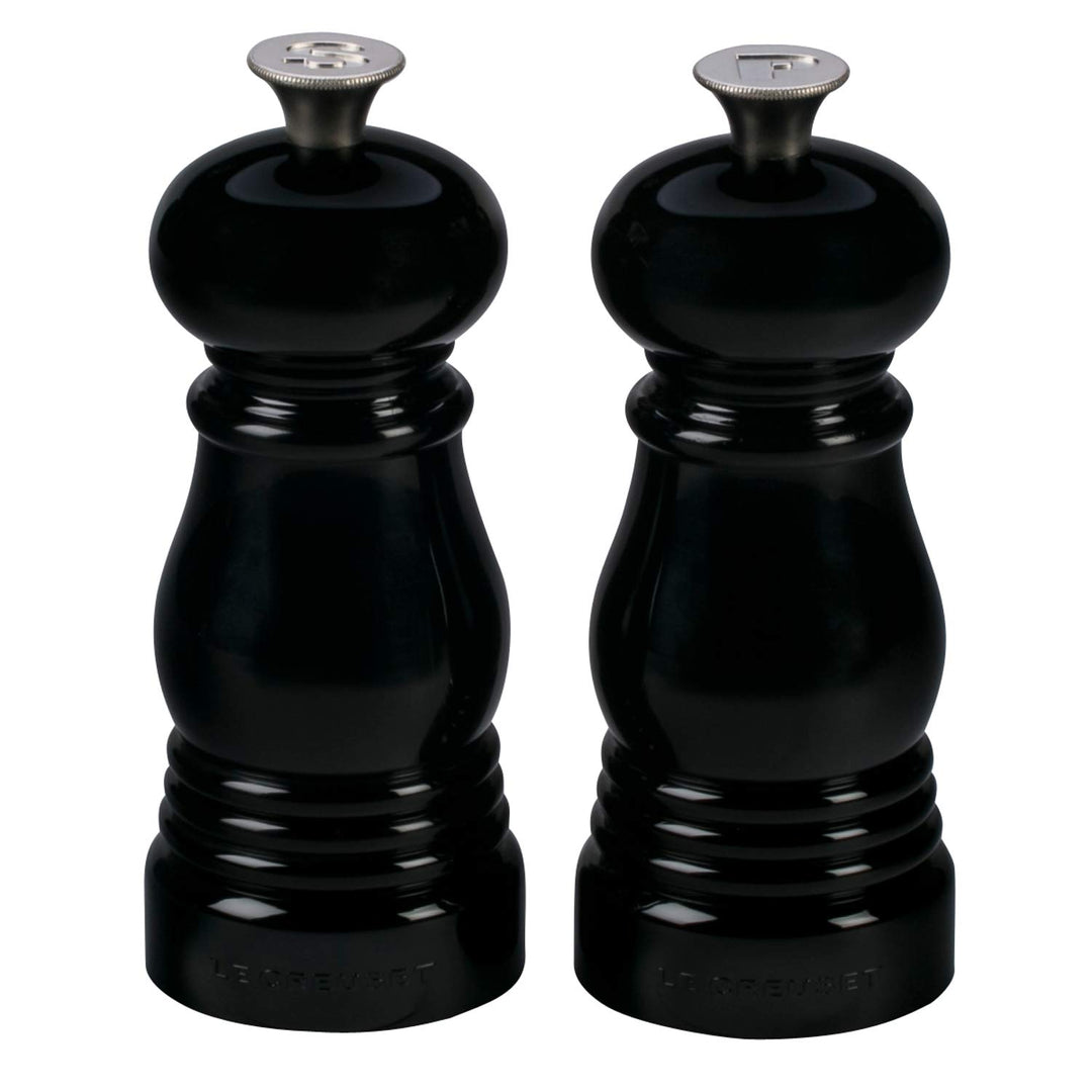 Le Creuset Kleines Mühlenset, Salz- und Pfeffermühle, ABS-Kunststoff, Je 5 x 5 x 12,1 cm, Keramik-Ma