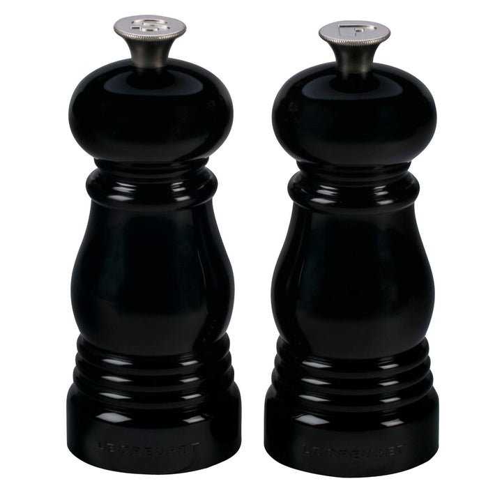 Le Creuset Kleines Mühlenset, Salz- und Pfeffermühle, ABS-Kunststoff, Je 5 x 5 x 12,1 cm, Keramik-Ma