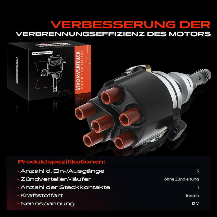 Frankberg Zündverteiler Verteiler Kappe Kompatibel mit 100 1986-1994 200 1986-1991 80 1991-1996 90 1
