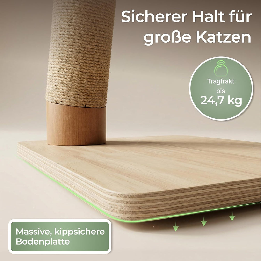 WOOWOOD Kratzbaum Katze - Extrem Stabil, Kratzsäule XXL, Kratzbaum Klein - Kratzstamm für kleine und