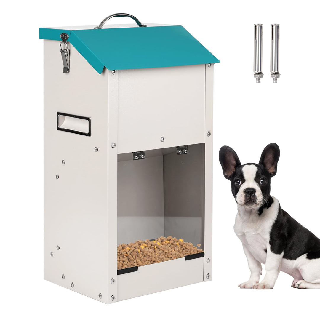 Futterautomat für Hunde - Fassungsvermögen 7 kg, Kann Das Futter Vor Feuchtigkeit SchüTzen, Anti-Nag