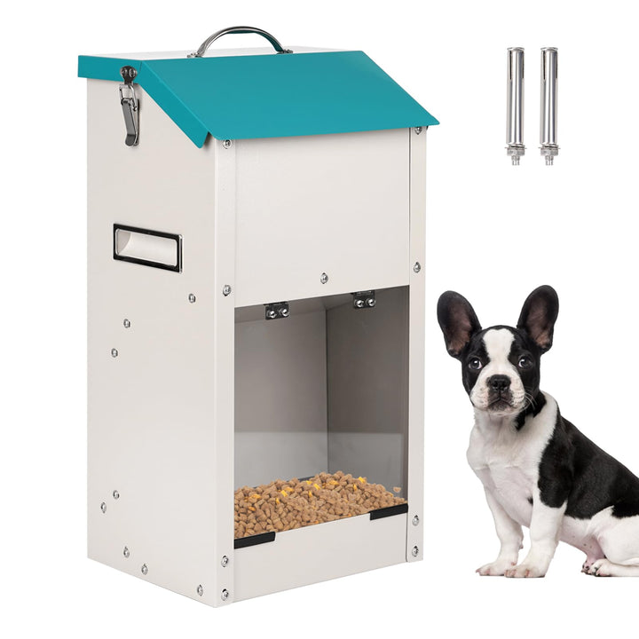 Futterautomat für Hunde - Fassungsvermögen 7 kg, Kann Das Futter Vor Feuchtigkeit SchüTzen, Anti-Nag