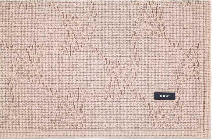 Joop! Badteppich New Cornflower 60 x 90 cm Farbe Sand 100% Baumwolle Florhöhe 6 mm Form eckig edle O