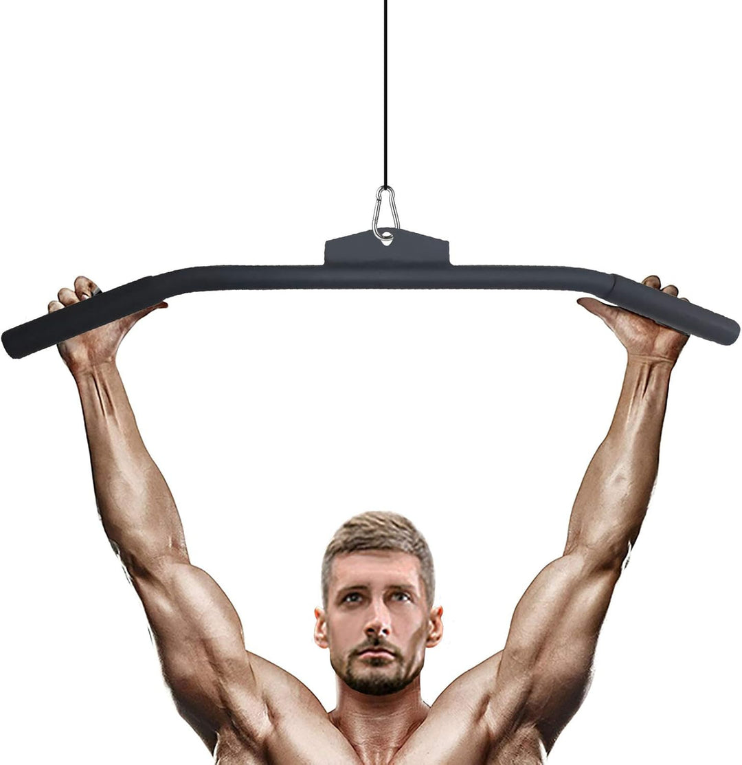 LAT Pulldown Bar for Cable Machine, LAT Pulldown Attachments Length 29 Inch, Length 29 Inch