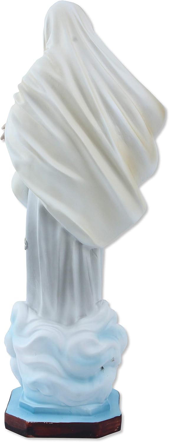 Proposte Religiose Madonna von Medjugorje aus Kunstharz, Höhe 30 cm, handbemalt.