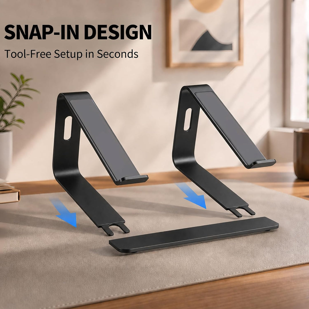 Orionstar Laptop Ständer, Ergonomischer Laptop Stand für Schreibtisch, Aluminium Laptop Halterung mi