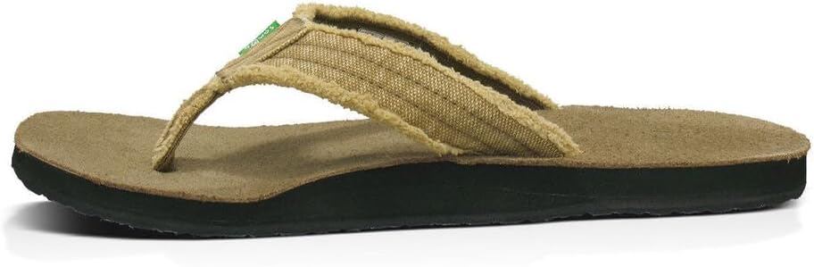 Sanuk Herren Fraid So Zehentrenner 51 EU Khaki, 49 EU Khaki