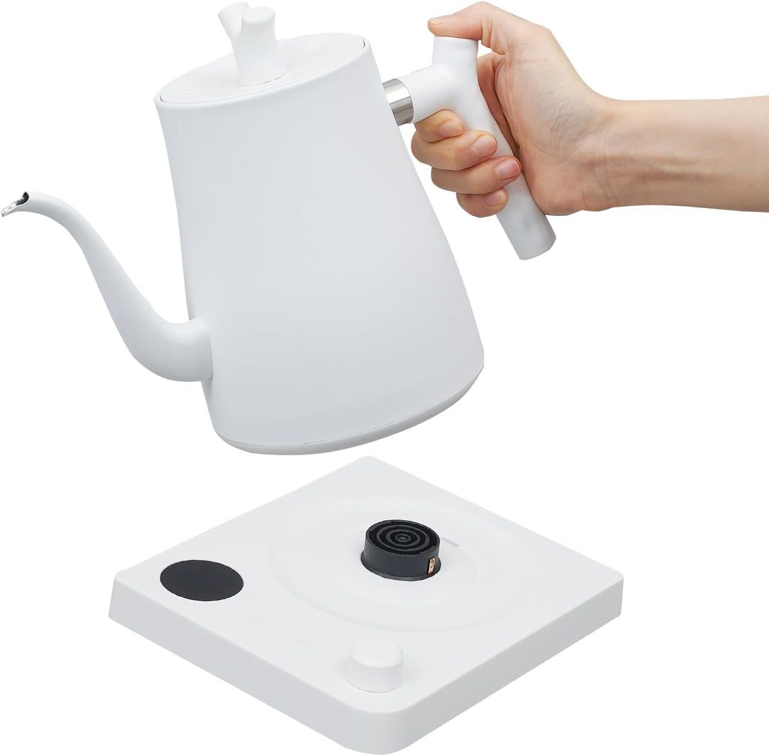 Edelstahl Wasserkocher mit Temperatureinstellung und Warmhaltefunktion, Schwanenhals Wasserkocher El