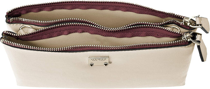 Guess Lenia Mini Dbl Zip Crossbody Handgelenkstasche Schwarz (Cameo Multi), Schwarz (Cameo Multi)