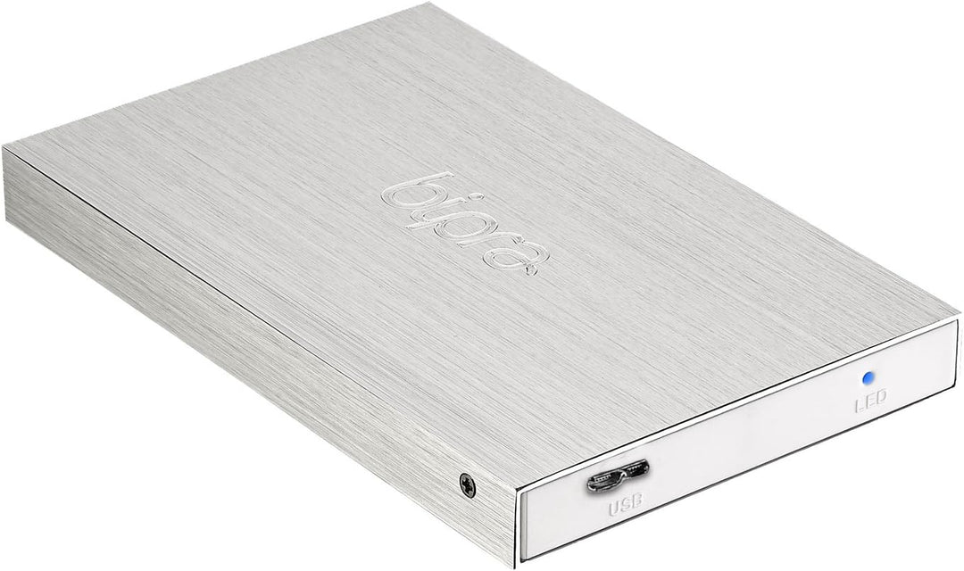 Sumvision Egem Externe Festplatte (100 GB, USB 3.0, FAT32, 6,3 cm / 2,5 Zoll), Grau/Silberfarben gra