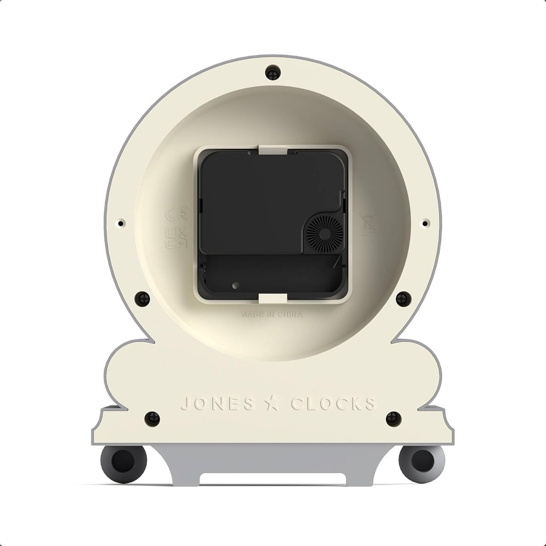 JONES CLOCKS® Maida Vale kaminuhr | Kleine traditionelle schreibtischuhr | Grau | Hübsch und charman