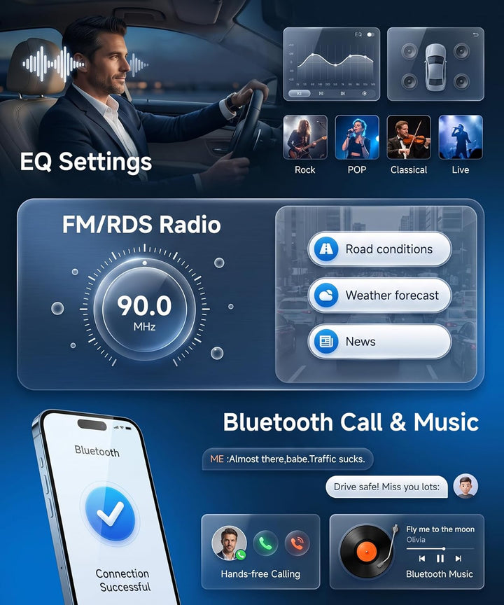 Rimoody 2G+64G Android Autoradio für Opel Astra J 2010 2011 2012 2013 2014 Wireless Carplay Android