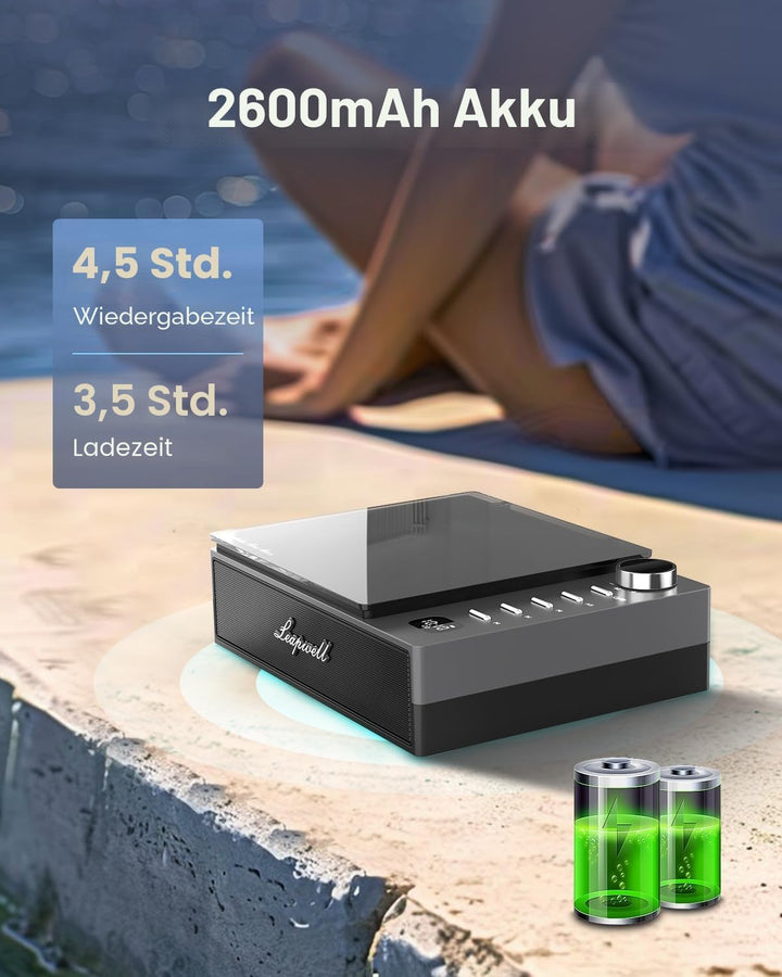 CD Player Tragbar, Leapwell Tragbarer CD Player Bluetooth mit Lautsprecher, Portable CD Player Kinde