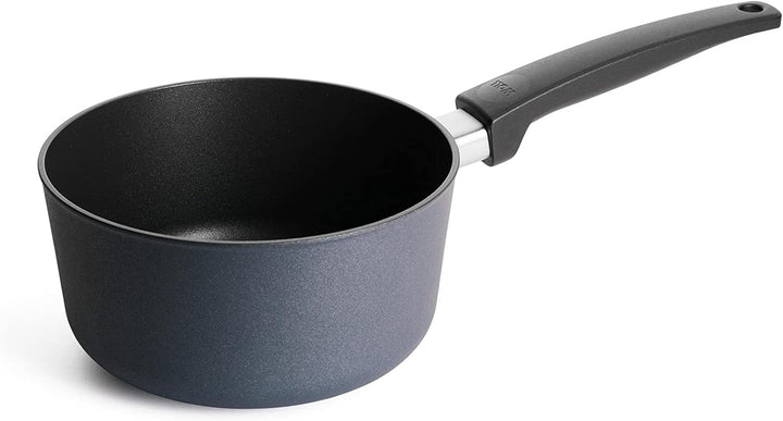 Woll 920CP Guss Topf Concept Plus Stielkasserolle 20 cm, 9 cm hoch mit Deckel, 2.5 L mit festen Grif