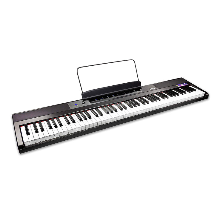 RockJam 88 Key Digital Piano Keyboard Piano with Full Size Semi-Weighted Keys, Power Supply, Sheet M