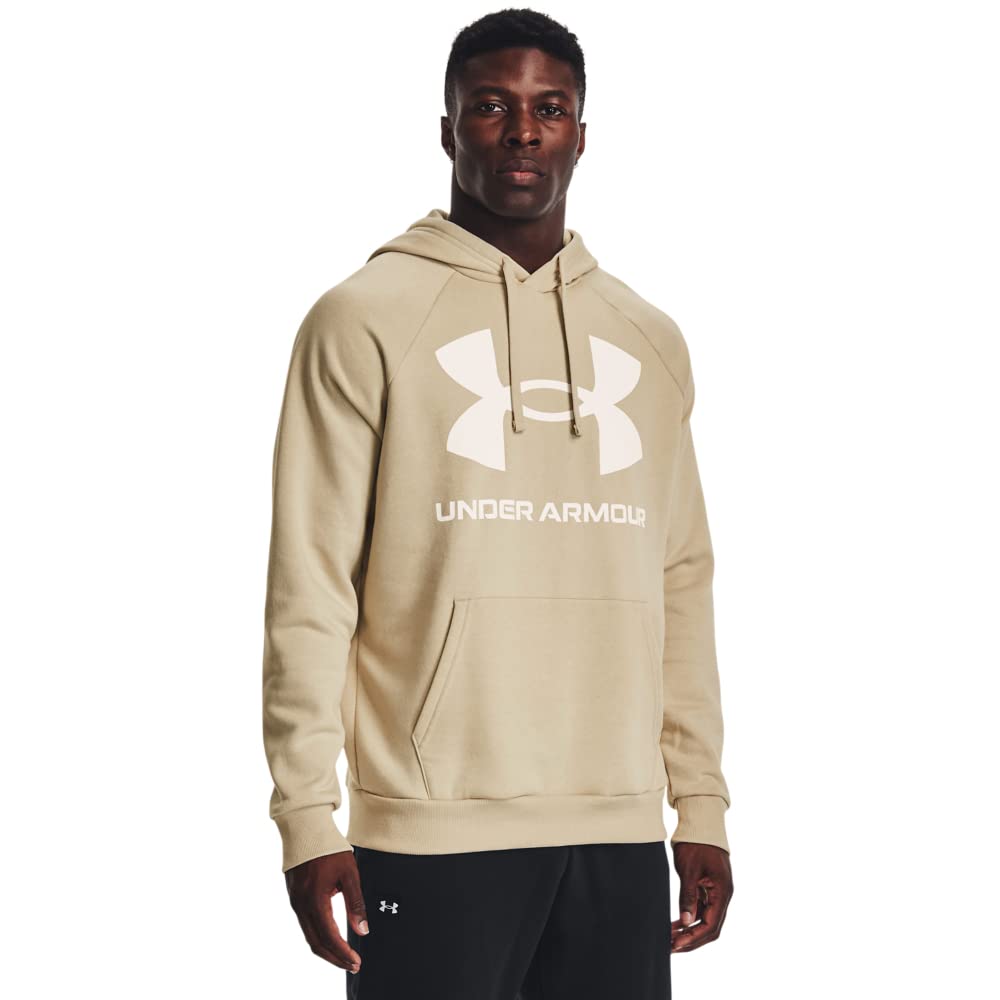 Under Armour Herren Rival Fleece Logo Hoodie Kapuzenpullover M Braun, M Braun