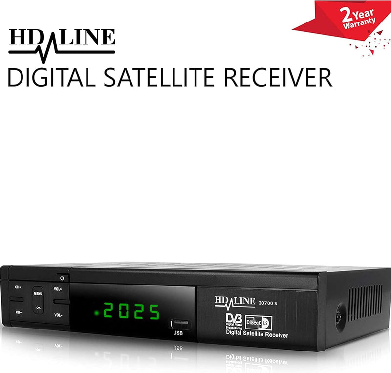Echosat HDMI SCART HD Receiver Satellit DVB S2 HD Receiver für SAT Digitaler Satelliten SAT Receiver