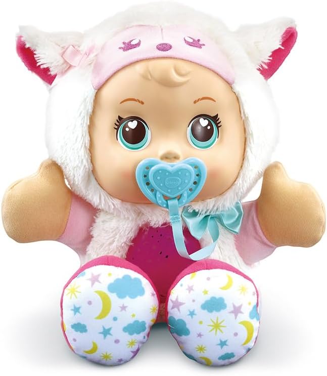 VTech - Little Love, Luna, Meine Puppe mit magischen Sternen, Kuschelpuppe, Plüsch-Nachtlicht mit St