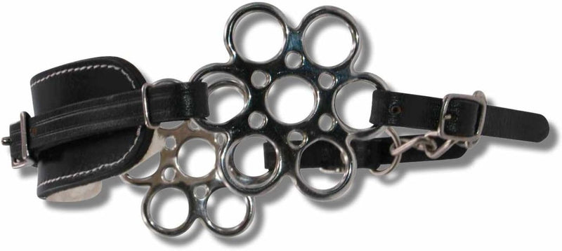 AMKA Hackamore Flora mit Flower Rad weich gepolstert gebisslose Zäumung braun, braun
