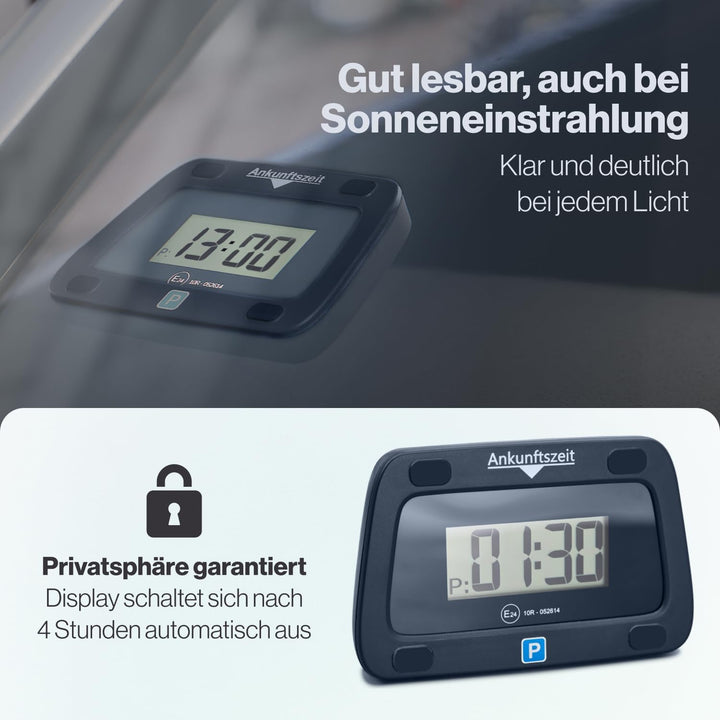 Parkwächter, Parkscheibe digital, elektronische Parkuhr, automatische digitale Parkscheibe gemäss St
