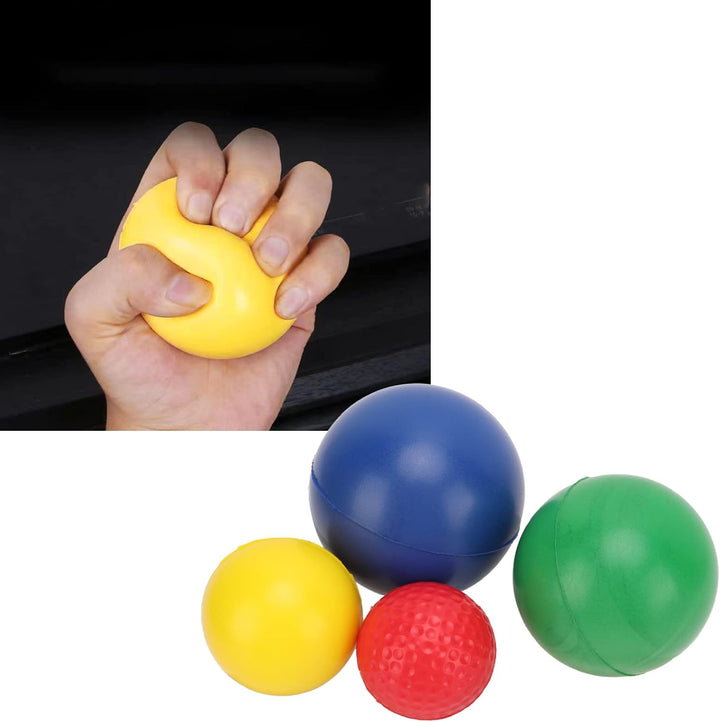4pcs Handübungen, 4pcs Ball Klavierfinger -Training Grip Schwamm Kugeln Muskeln Stärkung der Stärke