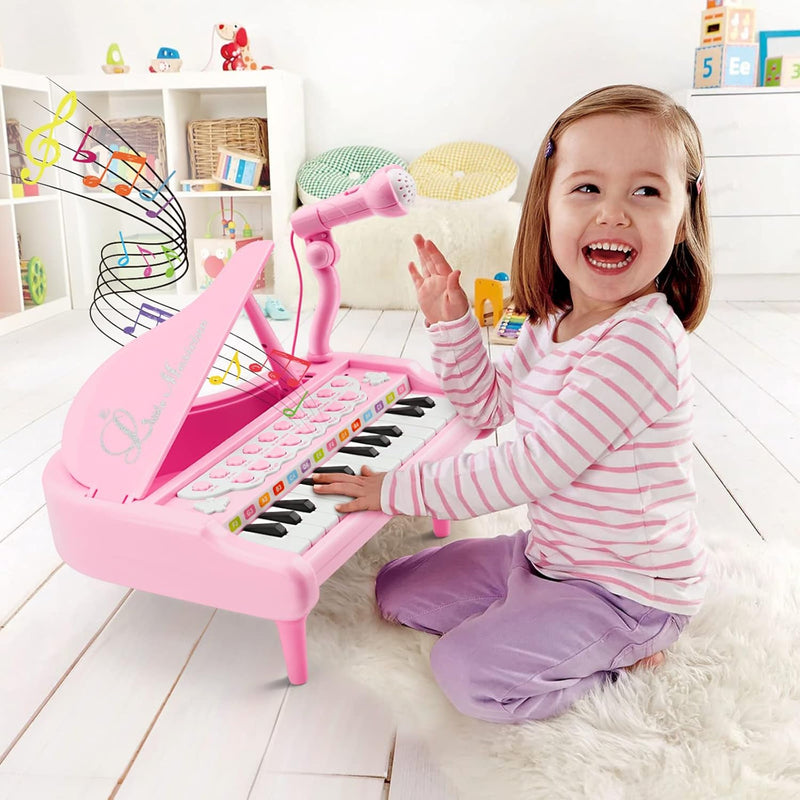 Keyboard für Kinder ab 1 2 3 - Kinderklavier ab 1 2 3 Jahre - Piano Keyboard mit Mikrofon - Musikins