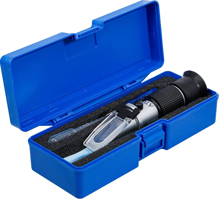 BGS 1824 | Refraktometer | 4-tlg. | Prüfer für Frostschutz, Kühlwasser, AdBlue, Refraktometer