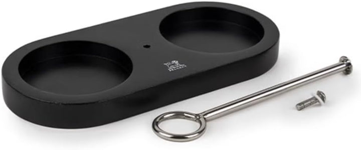 PEUGEOT - Tablett Linéa aus Bambus mit Griff für Zwei Mühlen – Masse: 18,7 cm x 15,5 cm – Französisc