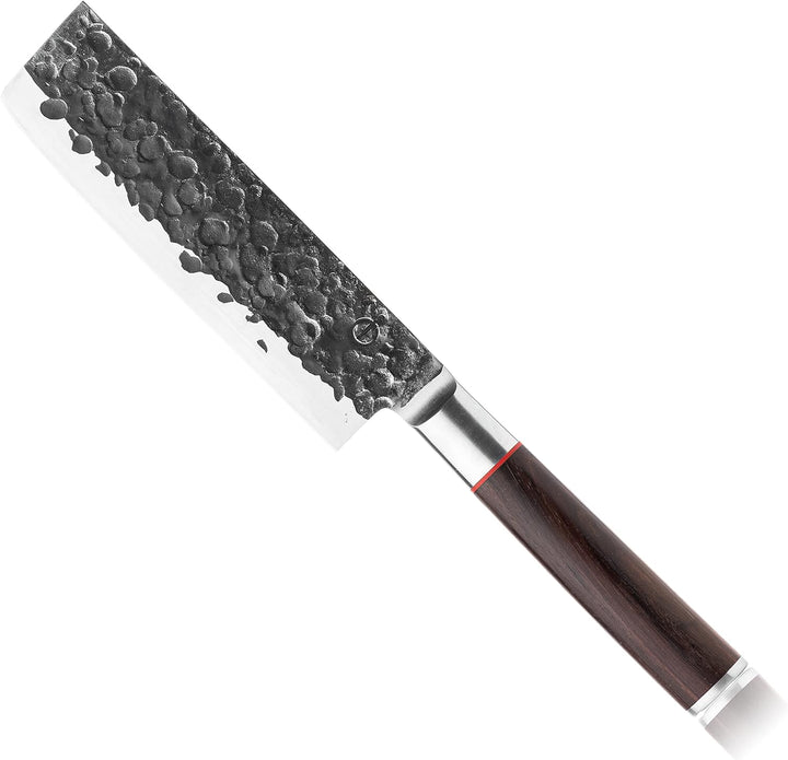 Forged Sebra Hackmesser 17cm, handgefertigt, in Holzkiste
