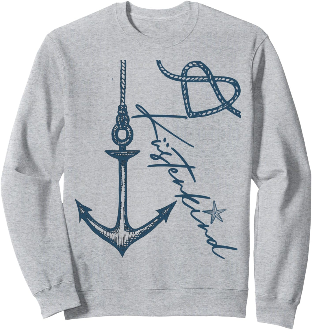 Küstenkind Nordsee Ostsee Meer Liebe Heimatliebe Anker Sweatshirt