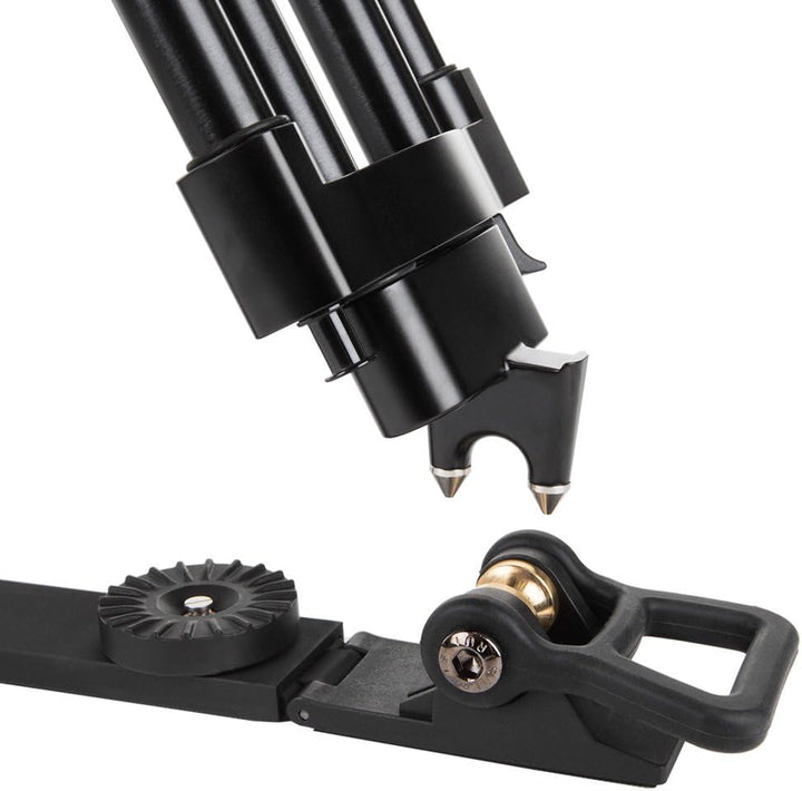 Sirui BCT-3002 Broadcast-Stativ mit Tasche ohne Kopf (Aluminium, 100 mm Halbschale, Höhe 150 cm, Gew