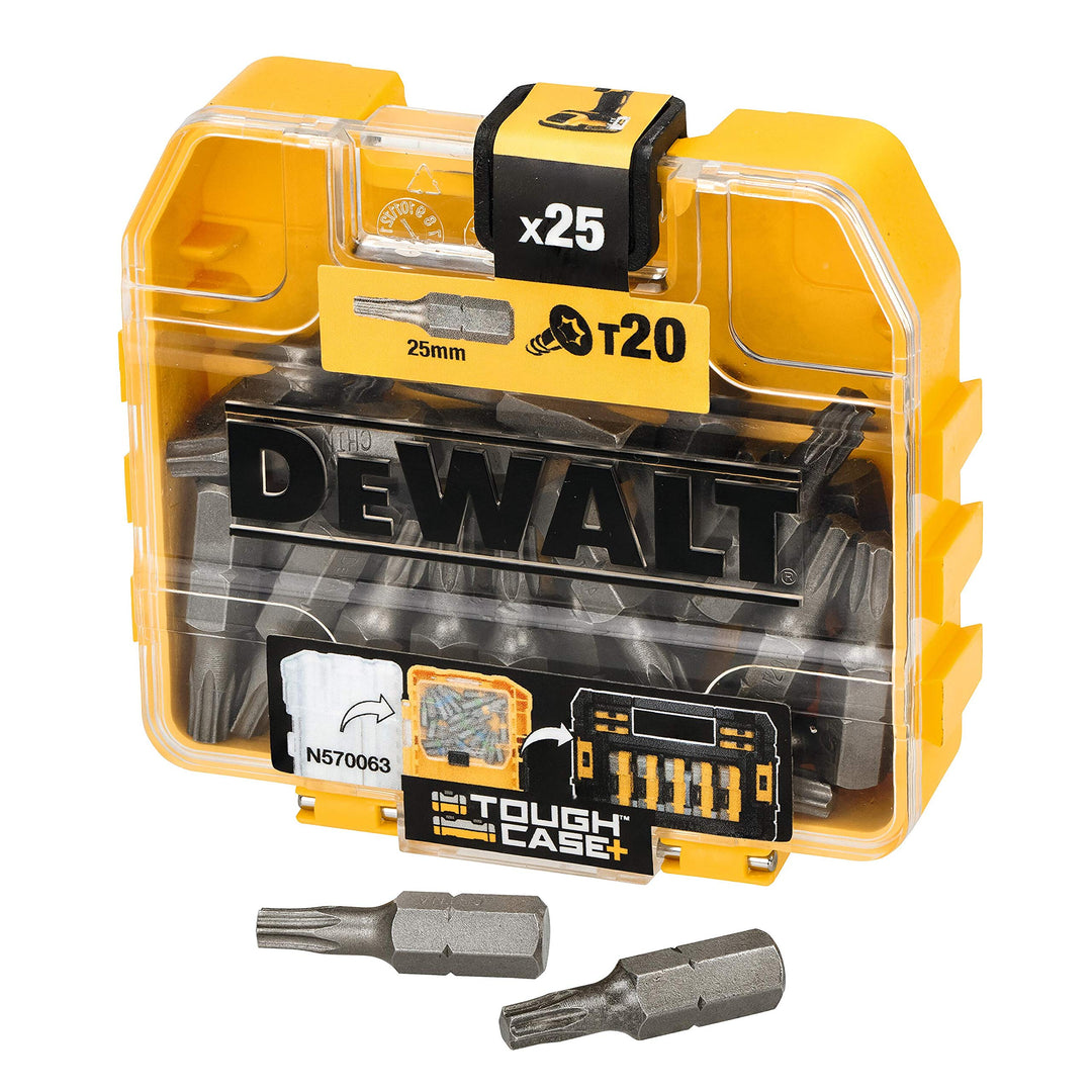 Dewalt Schrauberbit Display (20x DT7961, Bit-Grösse T20 Länge 25 mm, aus Hochleistungsstahl, mit Tor