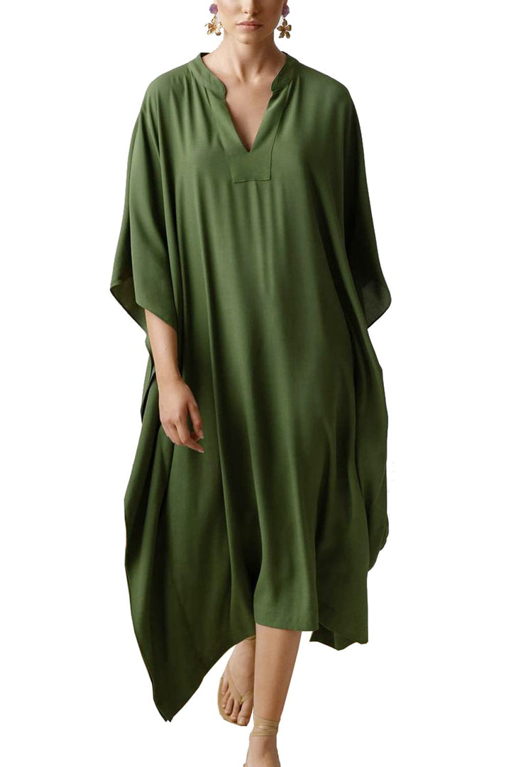 YouKD Damen Langer Kaftan Bohemian Cardigan Strand Badeanzug Cover Up Kleid Plus Size Robe Einheitsg