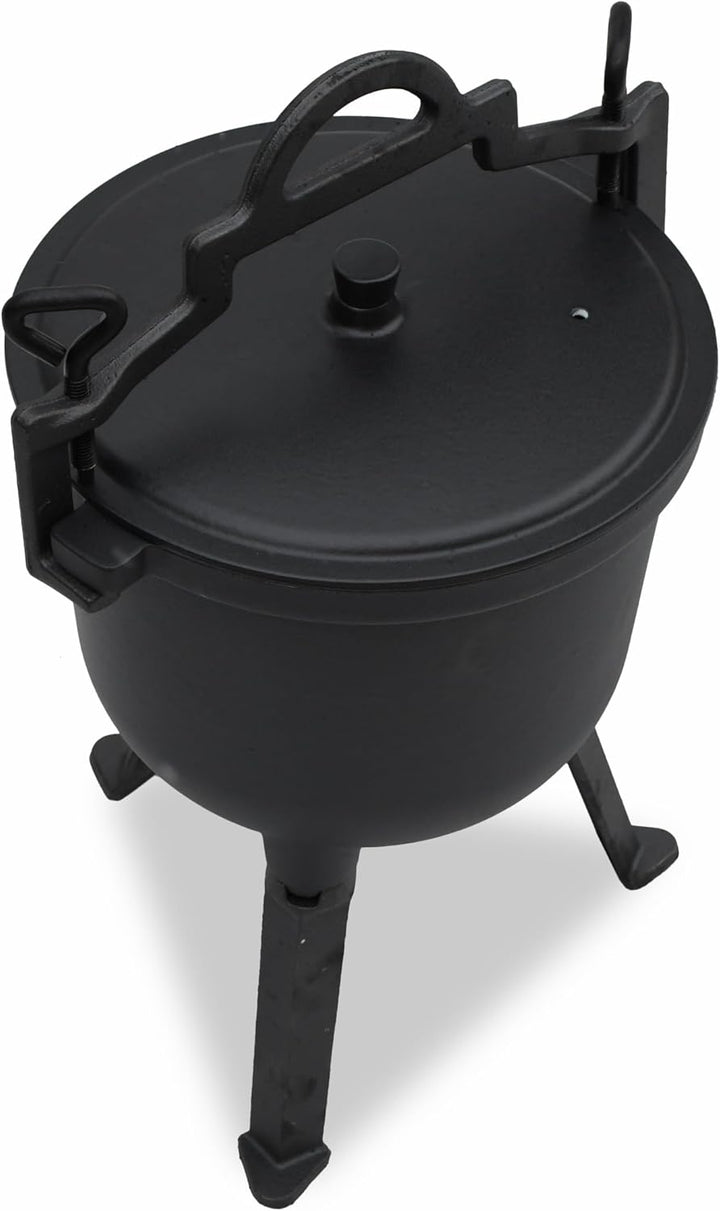 Emaillierter Gusseisentopf ungarischer Jagdtopf für das Lagerfeuer 8L 10L (10L), 10L