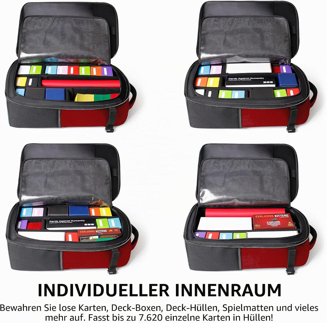 ENHANCE MTG-Rucksack - Sammleredition TCG-Rucksack für Deckboxen, gesleevte Karten, Spielmatten, MTG