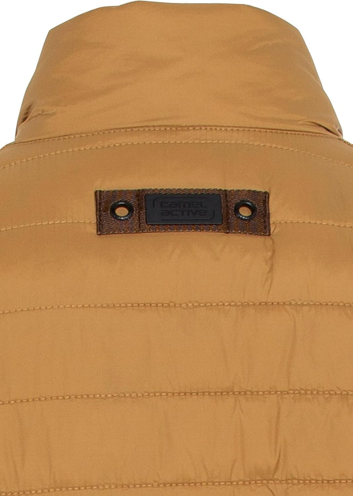 camel active Herren Steppjacke aus recyceltem Polyamid 28 Beige-braun, 28 Beige-braun