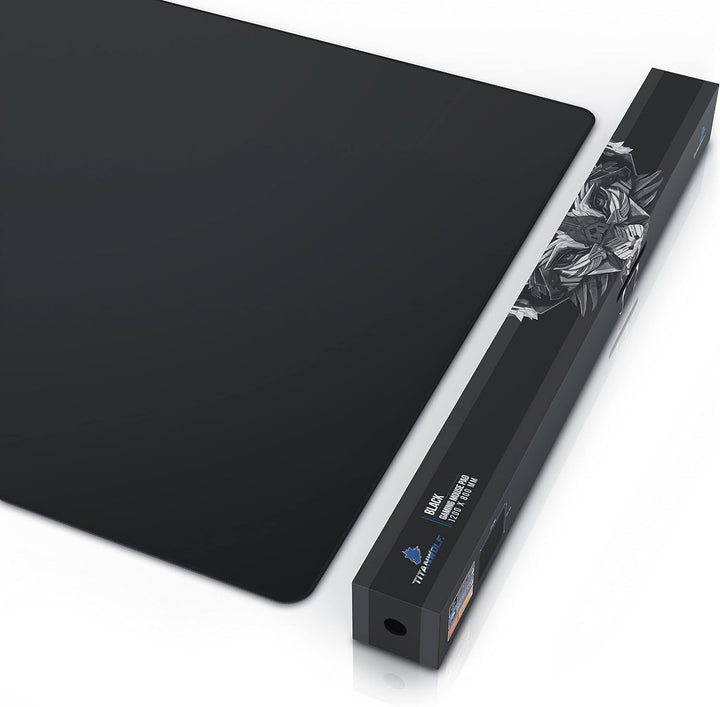 Titanwolf - XXXL Übergrösse Mauspad 1200 x 800 mm - XXXL Grossformat - Schreibtischunterlage - gummi
