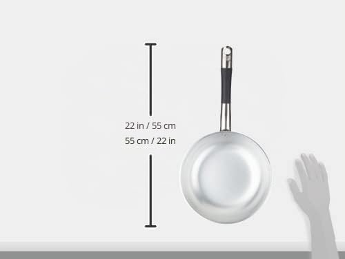 Pentole Agnelli Springen Pfanne Induktion Senkkopf Hohe, aus Aluminium, Dicke 5 mm, mit Rohrstiel in